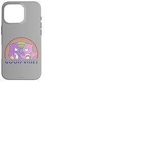 Care Bears Good Vibes Rainbow avec Share and Cheer Bear Coque pour iPhone 16 Pro