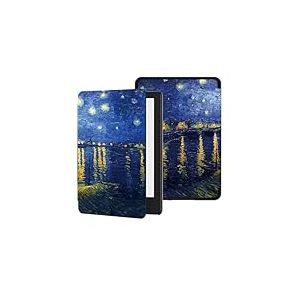 Étui de pour Liseuse Kindle 6" (11e génération 2024/2022),Coque Auto-Veille/Réveil, Protection Anti-Rayures, Modèle de Ciel étoilé