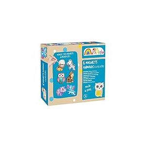 MAIN D'ARTISTE - Kit de Création de Magnets Animaux - Loisir Créatif - 730203 - Moulage - Peinture - Platre - Frigo - Créativité - Activités Manuelles - Kit Complet - À Partir de 5 ans