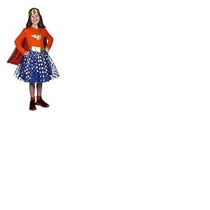 Ciao Wonder Woman Fashion costume déguisement fille original DC Comics (Taille 8-10 ans) avec jupe en tulle