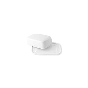 'Holst Bud 001 Beurrier Manoir 1/1 2 pièces Porcelaine Blanc 17,5 x 12,5 x 6,5 cm