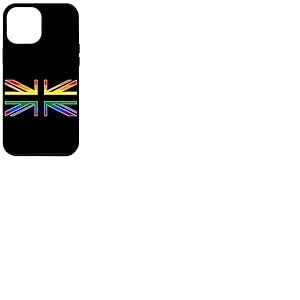 Drapeau Union Jack LGBTQ GAY Pride arc-en-ciel Royaume-Uni Coque pour iPhone 12 Pro Max