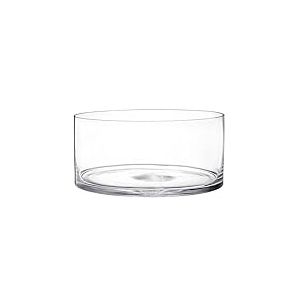 YOUEON Grand Vase cylindrique en Verre - 10,2 cm de Haut x 20,3 cm de Large - Terrarium cylindrique en Verre - Décoration de Table pour Mariages, événements - Bougie Pilier - Arrangement Floral -