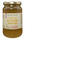 Les Ruchers du Luberon - Miel d’Acacia 500 g - Miel de Cru Francais Naturel - Pur - Non Filtré - Non Pasteurisé - Sans Additifs