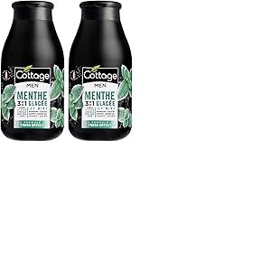 Cottage 3en1 Shampoing Douche pour Hommes Fresh Effect Menthe Glac&eacute;e 250 ml (Lot de 2)