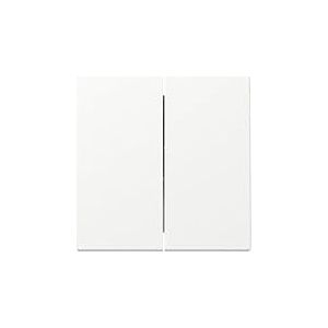 Gira 329527 Interrupteur &agrave; bascule double Blanc pur satin&eacute;