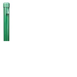Alberts 612627 Poteau de cl&ocirc;ture pour grillage, phosphat&eacute; zinc, plastifi&eacute; vert, longueur 1150 mm, &Oslash; poteau 34 mm