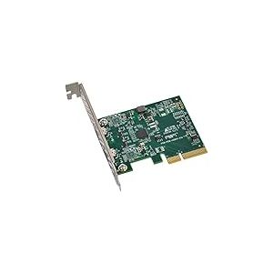 Sonnet Allegro - Carte PCIe USB-C, 2 Ports - Compatible Thunderbolt - Argenté/Vert USB3C-2PM-E