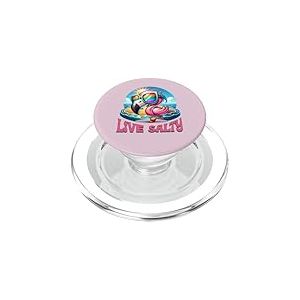 Live Salty, Sand Sun Beach Casual Beachwear PopSockets PopGrip pour MagSafe