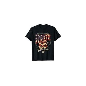 Texte du drapeau am&eacute;ricain Route 66 T-Shirt