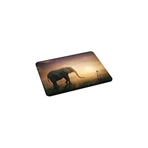 Tapis de Souris Pedea pour Le Jeu et Le Travail - avec Bords Cousus et Dessous antidérapant 22 x 18 cm éléphant