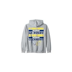 Supporter Rugby Clermont Ferrand Cadeau Humour Sweat &agrave; Capuche