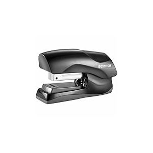 Bostitch Agrafeuse de bureau robuste, capacité de 40 feuilles, sans bourrage, demi-bande, tient dans la paume de votre main, pour salle de classe, bureau ou bureau, noir