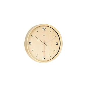 Teesa Horloge Murale Analogique Universel 30 cm TSA0048 Brun Clair