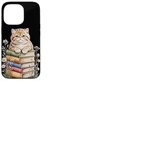 Exotic Shorthair Bookworm Flowers Book Reading Books Coque pour iPhone 13 Pro