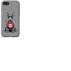 I Love Dad Scottish Terrier Lover Dog Fête des pères Coque pour iPhone SE (2020) / 7/8