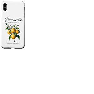 Limoncello Liqueur de citron Sunshine dans une bouteille Fun Fruit Moms Coque pour iPhone XS Max
