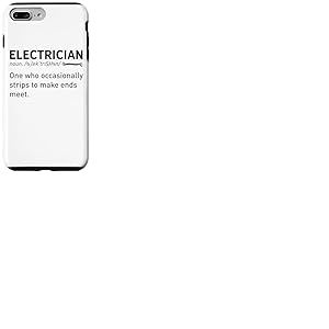 Technicien &eacute;lectronique D&eacute;finition Dictionnaire &eacute;lectricien Coque pour iPhone 7 Plus/8 Plus