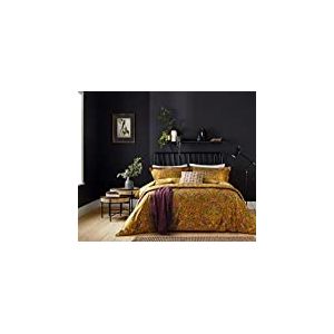 Morris & Co Seasons by May Housse de Couette 100% Coton Bio, 220 Fils pour lit Simple, Safran, doré