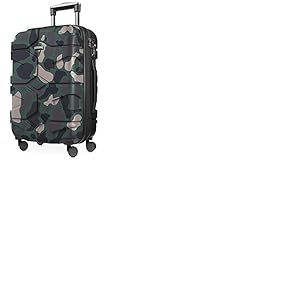 HAUPTSTADTKOFFER - X-Kölln - Bagage à main cabine Valise Trolley 4 Roues extensible, TSA, 55 cm, 50 litres, Camouflage