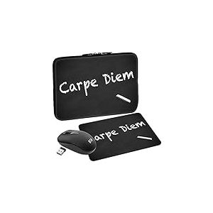 PEDEA Étui Design 10 Souris + Pad Carpe Diem