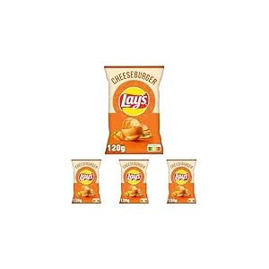 Lay's Cheeseburger 120g (Lot de 4)