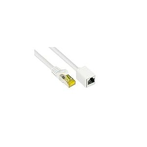 Good Connections Rallonge de 8070 VR 010 W Ethernet LAN câble Patch avec becs d'encliquetage Protection, 1 m Blanc
