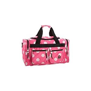 Rockland Sac de sport, sac de sport, Rose à pois, 19-inch, Sac de sport