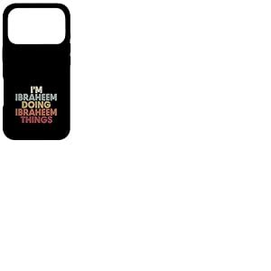 Ibraheem Name Ibraheem Personalized Name First Given Coque pour iPhone 17 Pro