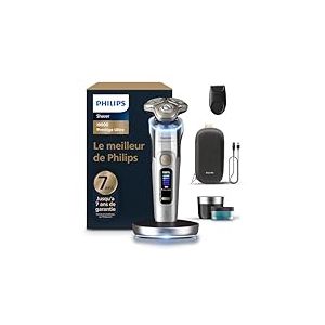 Philips Rasoir i9000 Prestige Ultra, rasoir &eacute;lectrique 100% &eacute;tanche, technologie Skin IQ Pro, syst&egrave;me Triple Lift & Cut, lames de pr&eacute;cision NanoTech rotatives &agrave; 360&deg;, 5 modes de rasage, XP9404/31