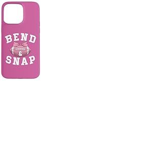 Bend and Snap Football Game Day Coquette Bow Pink Football Coque pour iPhone 15 Pro Max