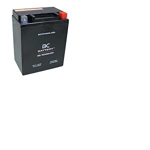 BC BATTERY Batterie de d&eacute;marrage pour moto avec GEL 12V 14Ah BCTX14AHL-GEL Moto&Scooter, sans entretien, scell&eacute;e, pr&eacute;charg&eacute;e, similaire &agrave; YTX14AHL-BS/YB14L-A2-FA