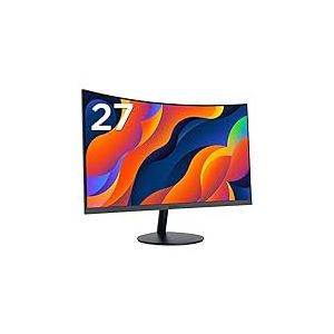 KOORUI Ecran PC Incurv&eacute; 27 Pouces FHD &Eacute;cran Moniteur, 1800R, VA, 75Hz, HDMI,VGA, Soin des Yeux, r&eacute;glage de l'inclinaison