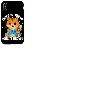 Ne me d&eacute;range Pas, Miaou Coque pour iPhone X/XS