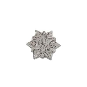 Nordic Ware -Moule à gâteau, moule à pâtisserie - Moule à gâteau Cristaux de neige Silver - Revêtement antiadhésif - Fonte d'aluminium