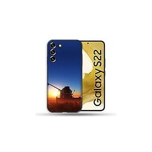 Coque pour Samsung Galaxy S22 Agriculture Moissonneuse Soleil