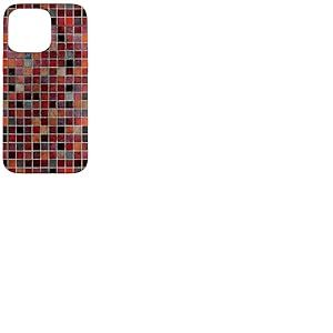 Carrelage en Verre mosa&iuml;que color&eacute; r&eacute;tro Minimaliste esth&eacute;tique Coque pour iPhone 15 Pro Max