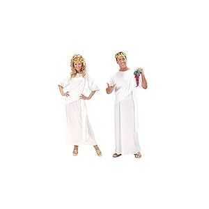 W WIDMANN MILANO Party Fashion - Costume toge, blanc, déesse grecque / dieu, romain, déguisements de carnaval