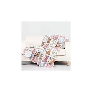 Greenland Home Everly Couvre-lit matelassé Style Shabby Chic 127 x 152,4 cm