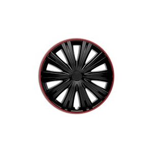 Jeu d'enjoliveurs Giga R 13-inch noir/rouge