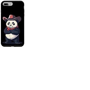 Cool Panda apporte de l'énergie de cowboy pour un look décontracté Coque pour iPhone 7 Plus/8 Plus