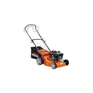 RURIS Tondeuse à Gazon Thermique Autotractée DAC 110XLS – Moteur 3,3 CV 131 CC, Largeur de Coupe 400 mm, Hauteur réglable 25-65 mm, bac 45 L, éjection arrière, châssis en métal