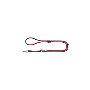 HUNTER Laisse r&eacute;glable pour chien Freestyle - Couleur : bordeaux - Robuste et r&eacute;sistante aux intemp&eacute;ries - 3 positions de r&eacute;glage - Corde avec noyau en polyamide - Doux au toucher - Facile d'entretien