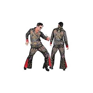 W WIDMANN MILANO Party Fashion - Costume King of Rock'N'Roll, haut et pantalon, tenue des ann&eacute;es 50 pour carnaval et spectacle