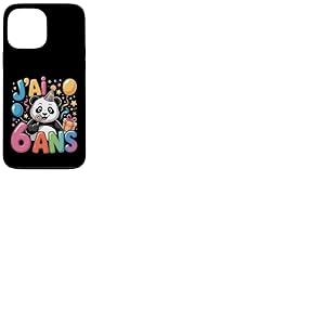 Enfant Panda Enfant 6 ans Anniversaire Garçon Fille Panda Coque pour iPhone 13 Pro Max