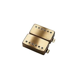 EMG 57/66 Jeu de micros pour guitare chevalet et manche Humbucker, or brossé