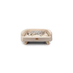 Ferplast Niche pour Chien et Chat en Bois certifi&eacute;e FSC&reg; avec Coussin Moelleux, Style, Confort et durabilit&eacute;, 62 x 45 xh 26 cm.