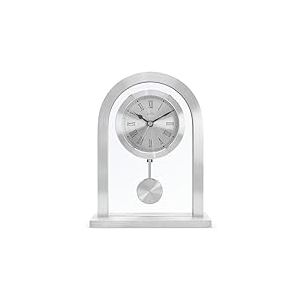 Acctim 200 x 165 x 50 mm Bathgate - Pendule de cheminée argentée en Verre