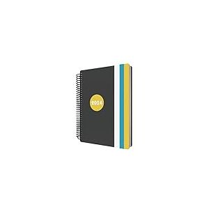 Collins Delta Agenda 2024 journalier A5 (avec rendez-vous) – Planificateur et organisateur de style de vie pour le bureau, le travail, la maison – Janvier à décembre 2024 – Journalier – Jaune –