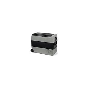 Steamy-E Dual Zone 60 Roller, Glacière à compresseur électrique avec roulettes, 56 litres, 12 V/230 V, pour Refroidir et Congeler, idéale pour le Camping